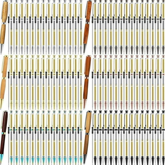 84pcs 7mm Pen Making Kit for Wood Turning Slim Pen Bulk Rotary Kit for Making Office DIY Friends Teacher Gifts