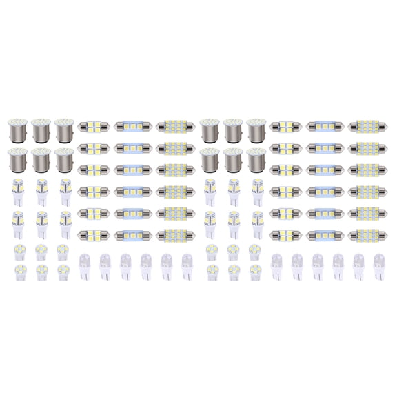 84pcs Trunk License Plate Light Car Double-Tip Reading Light Conversion Accessories Waterproof LED Compartment Light