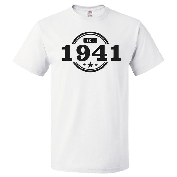85th Birthday Gift For 85 Year Old Established 1941 T Shirt