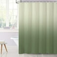 thumbnail image 1 of 84x72 Inch Solid Color Ombre Waffle Shower Curtain Lime Green Texture Gradient Bathtub Curtain Modern Fashion Farmhouse Bath Curtain for Women Bathroom Decor Waterproof with Hooks, 1 of 6