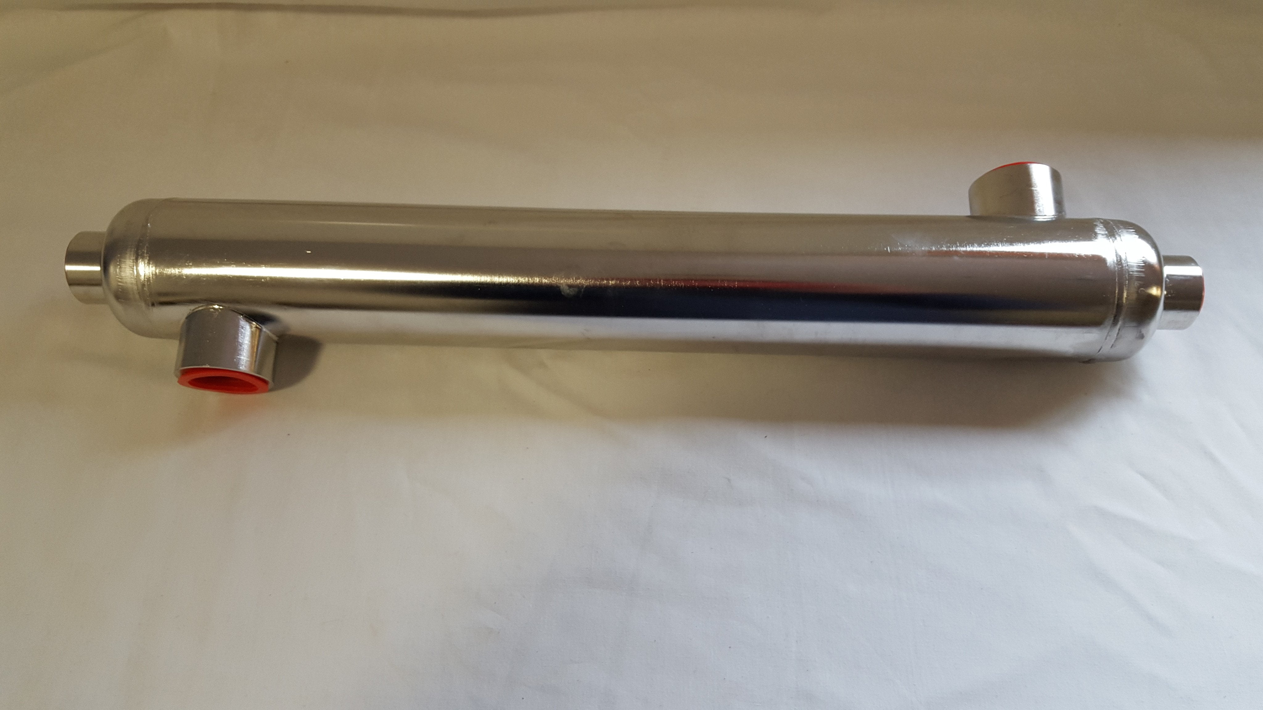 85,000 BTU Stainless Steel Tube and Shell Heat Exchanger for Pools/Spas os