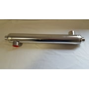 85,000 BTU Stainless Steel Tube and Shell Heat Exchanger for Pools/Spas os