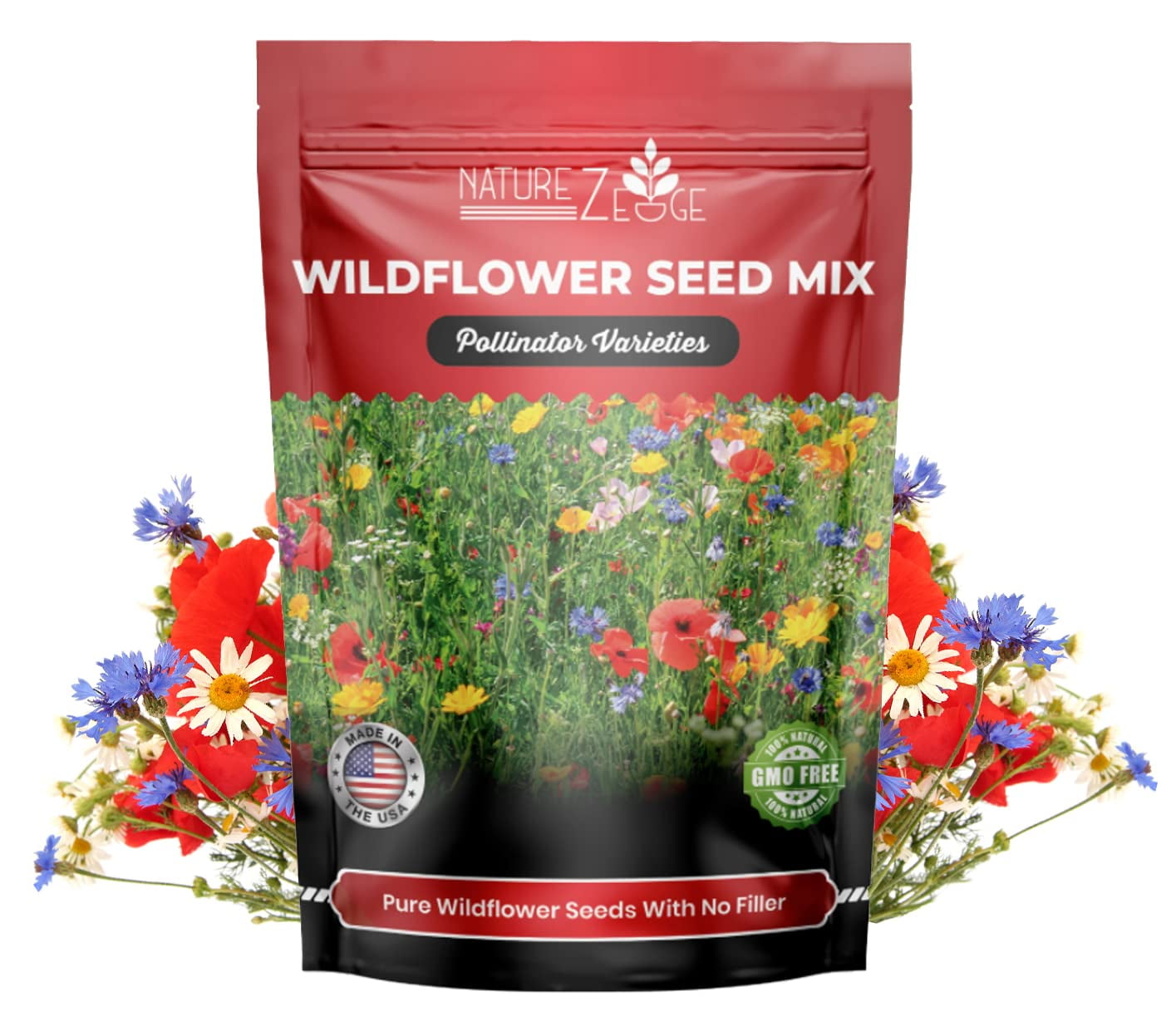 85,000 Wildflower Seeds, 35 Varietiey Wild Flowers Bulk Flower Seeds, Mix  of Annual and Perennial Bulk Packet Seeds for Planting, Perennial Wild