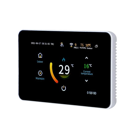 Thermostat,With / Pm2.5 App Remote Voice 5 2/6 1/7 / Pm2.5 Weather Pm2.5 Weather Display 1/7 App Remote Wi-fi Tat Tat 85-275v Wi-fi Remote Voice Compatible Voice Compatible With Tat Tat 5