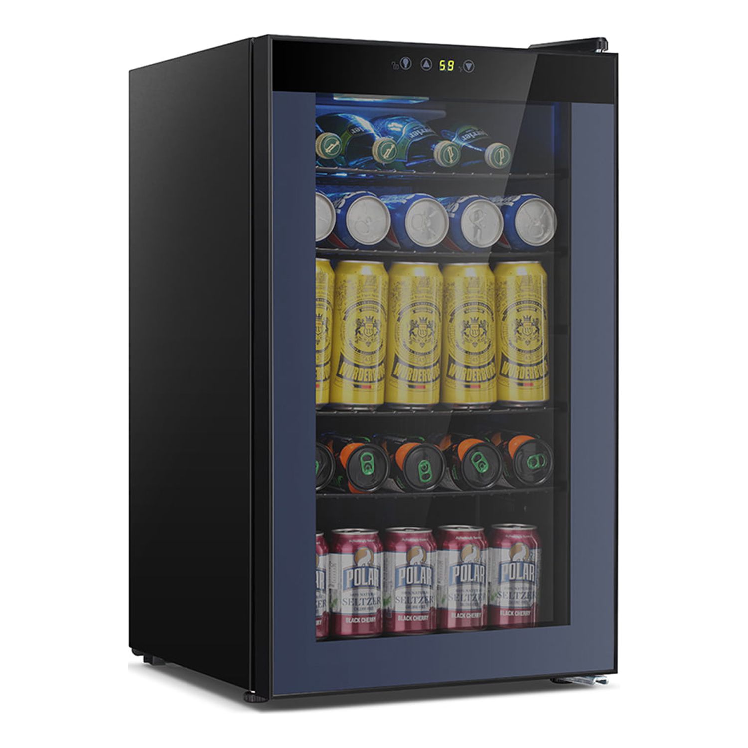 Okada 85 Can or 24 Bottles Beverage Refrigerator or Wine Cooler