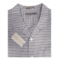 thumbnail image 1 of $85 Daniel Cremieux Men's Short Sleeve Plaid Shirt Cotton/Linen Gray size XL, 1 of 2