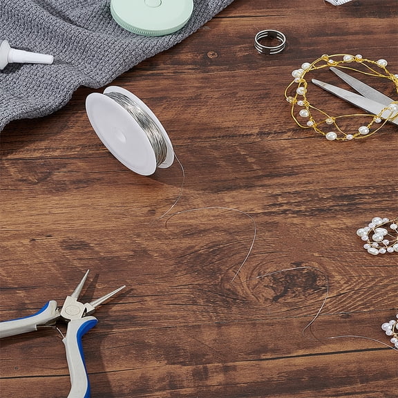 85 Feet 26 Gauge 0.4mm Round Copper Wire Copper Beading Wire Bendable Flexible Craft Wiring for Artistic Floral Garden Wrapping DIY Crafting