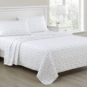 Martha Stewart Everyday Ultra Soft Washed Microfiber Queen College Dorm Sheets, 4 Piece Set, 1 Fitted, 1 Flat & 2 Pillowcases, Deep Pocket, Durable & Lightweight Queen Bedding, Lexie floral Multi