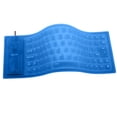 thumbnail image 1 of 85-Key Flexible Silicone Keyboard, Waterproof and Dustproof Foldable USB Wired Keyboard for PC, Laptop, and Travel Use A#007 Cyan, 1 of 9