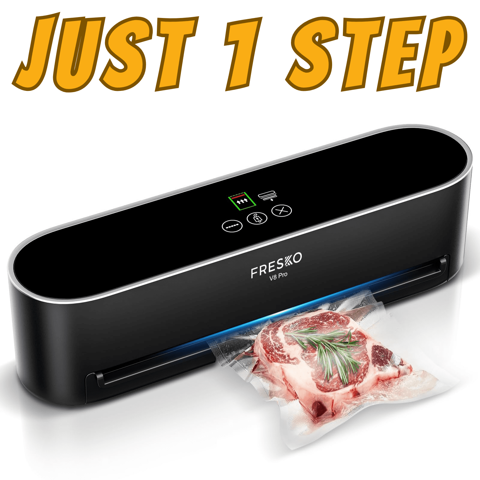 85 Kpa Vacuum sealer with 10 bags, FRESKO Full Automatic Food Sealer