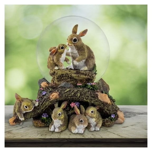 85 MM Bunny Family Playmates Water Globe