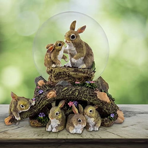 85 MM Bunny Family Playmates Water Globe