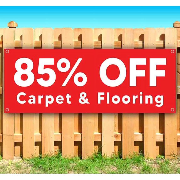 85% OFF Carpet & Flooring Customizable 13 oz Banner Heavy-Duty Vinyl Single-Sided With Metal Grommets