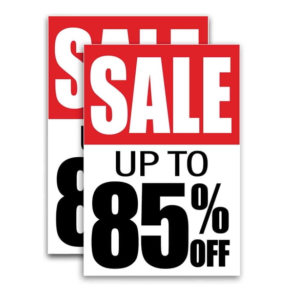 85 Off Special (24" X 36") Vinyl Decal Only (Pack of 2) |Sign|Sticker|Poster
