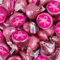 thumbnail image 1 of 85 Pcs Breast Cancer Awareness Think Pink Ribbon Assembled Kisses Candy (13.6oz), 1 of 6
