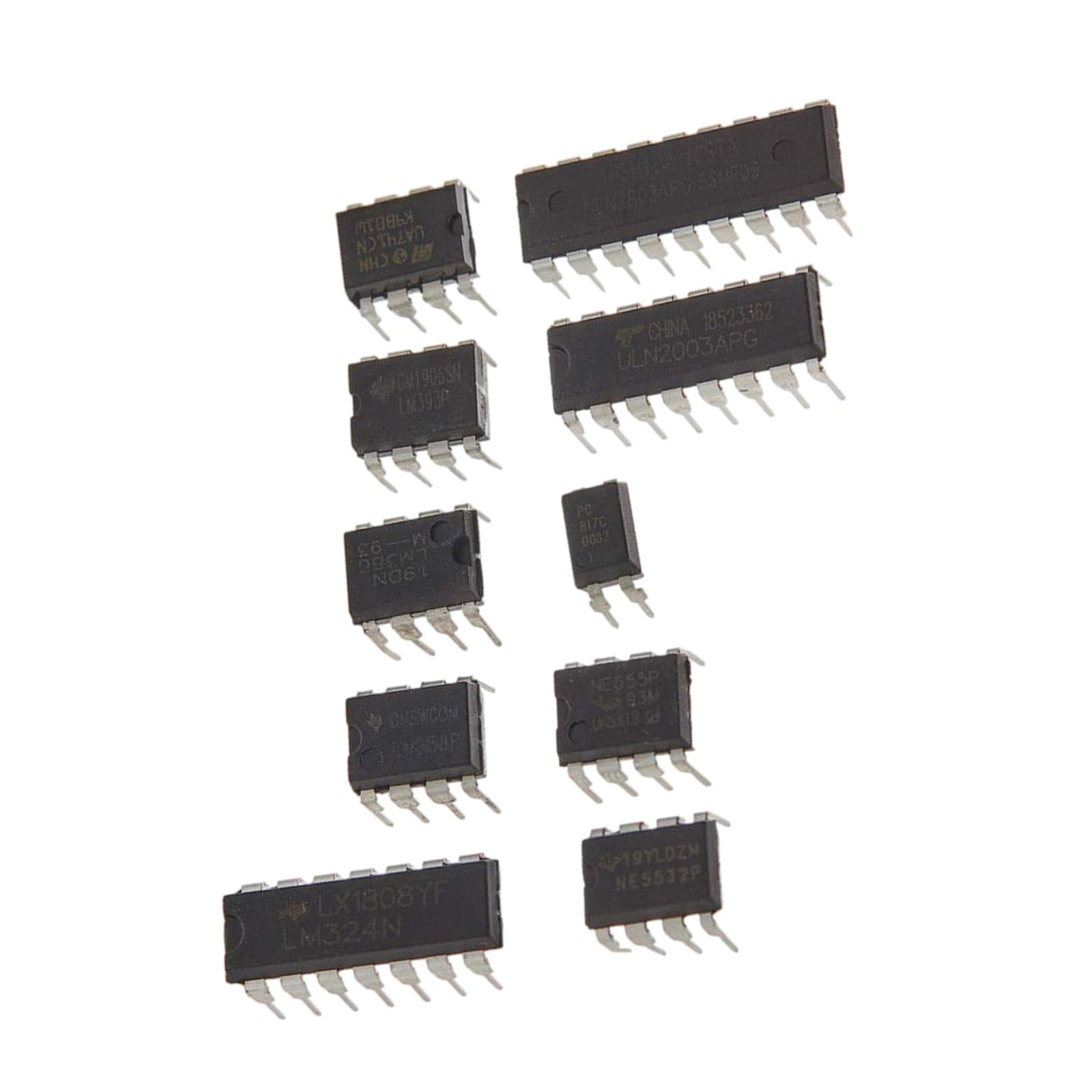 85 Pieces IC Chips ULN2803 LM358 ULN2003 Ne555 PC817 LM393 LM386 ...