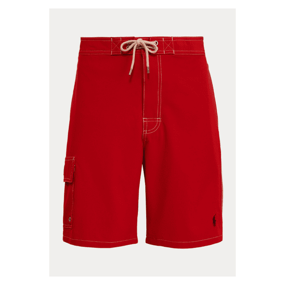 $85 Polo Ralph Lauren Men's, Classic Fit 8.5 Kailua Swim Trunk, Red, S