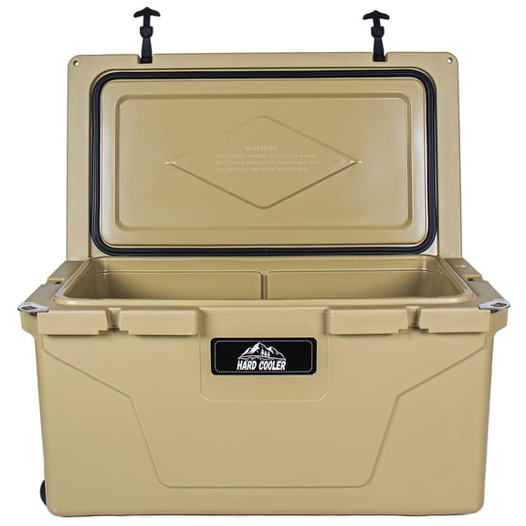85 Quart Khaki Cooler, Bear-resistant Rotomolded Ice Chest Ultra-tough in