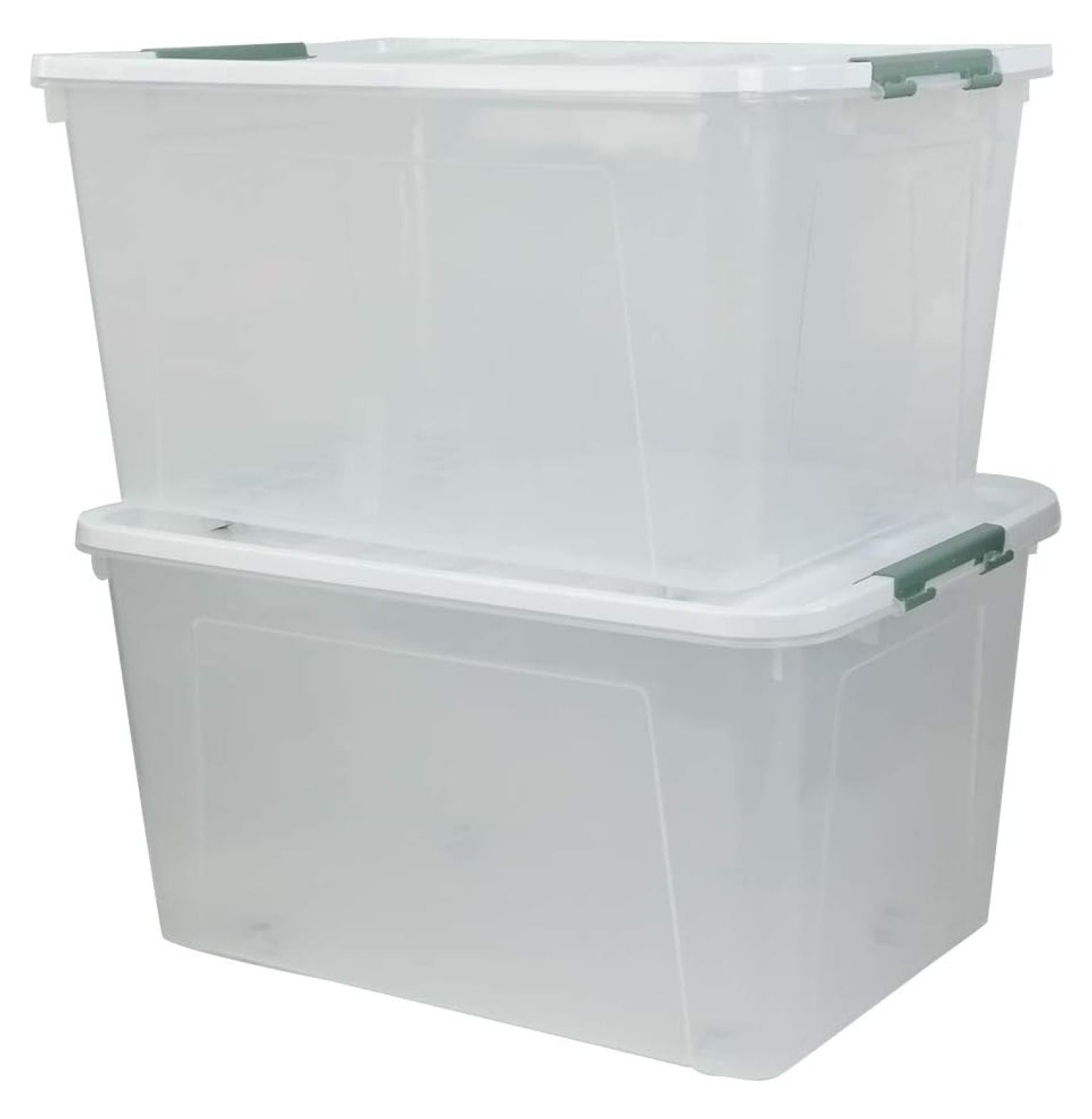 85 Quart Plastic Storage Bins with Lids and Wheels, Large Plastic Box ...