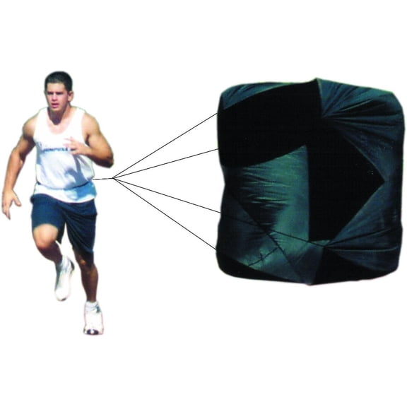 85" Super XL Monster Pull Running Speed Chute Resistance Parachute with Quick Release Belt