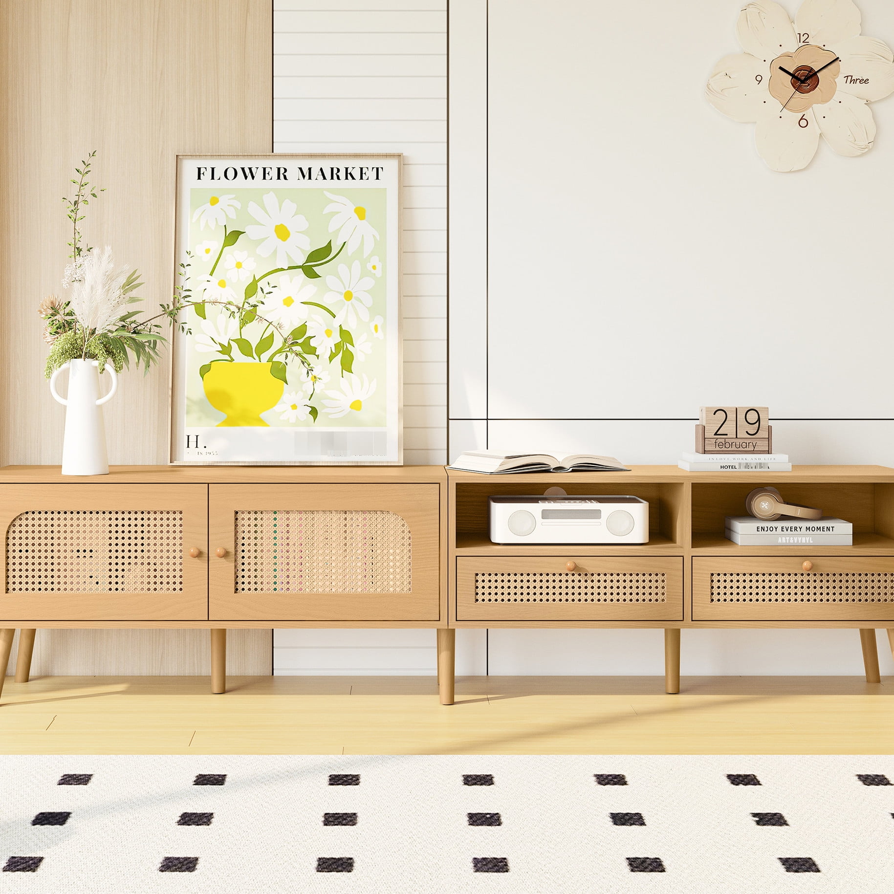 85'' TV - Ready Stand | Versatile Design for Bedroom/Office | Easy ...