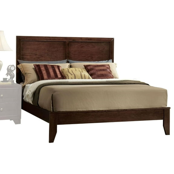 85" X 80" X 52" Espresso Rubber And Tropical Wood King Bed