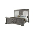 thumbnail image 1 of 85" X 95" X 68" Tan Fabric Salvaged Natural Wood Upholstered (Hb) California King Bed, 1 of 3