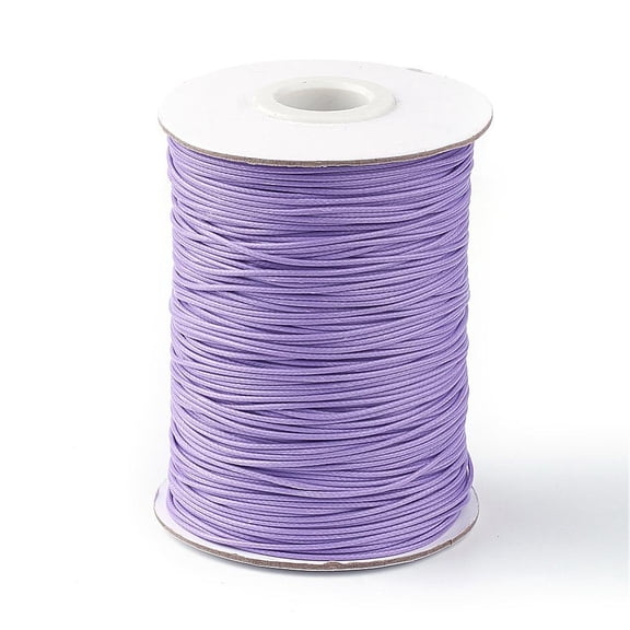 85 Yards Waxed Polyester Cord Waxed Thread Bracelet Cord Wax String Bracelet Rope Bracelets Necklace and Macrame Medium Purple