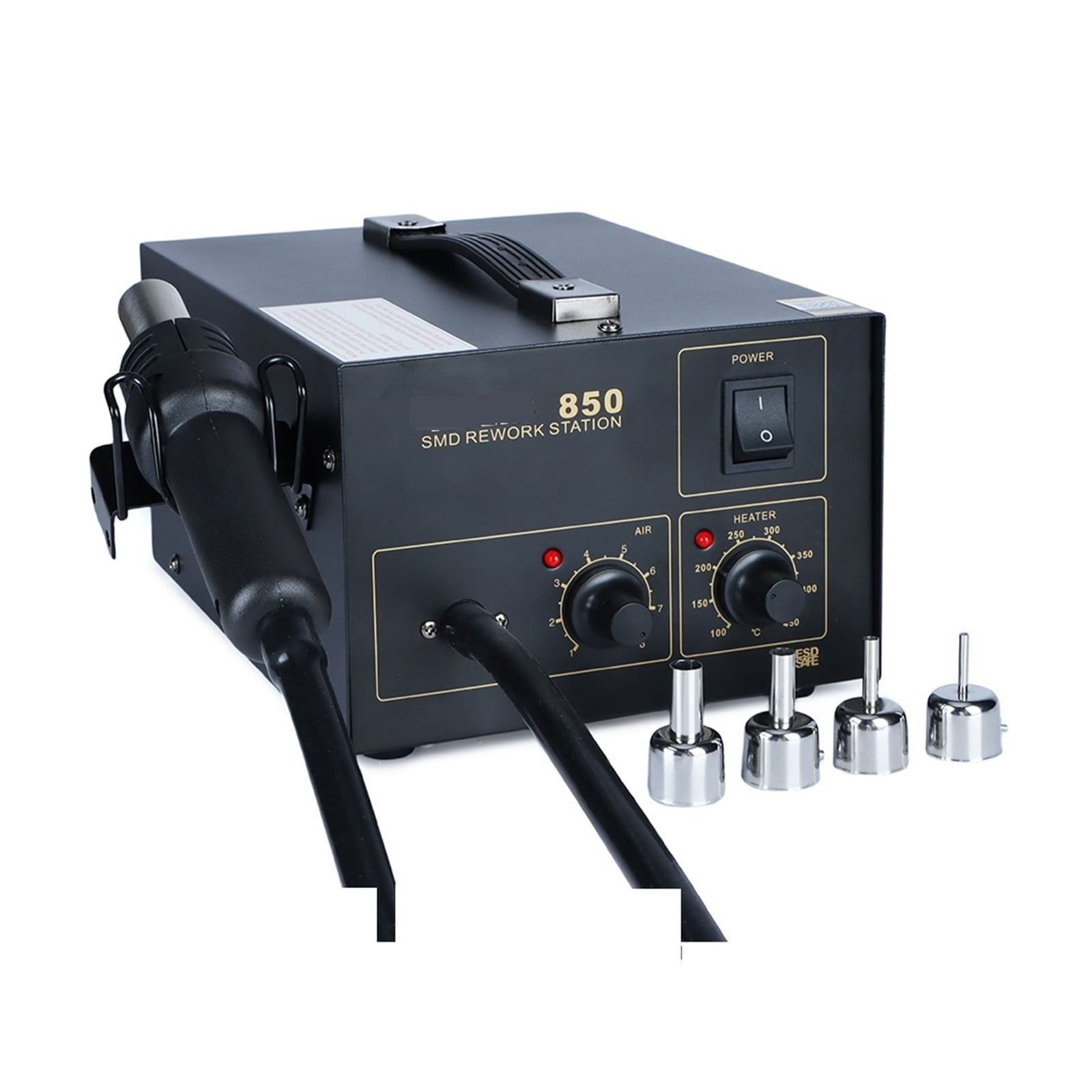 850 600W Hot Air Rework Station, Digital Solder Heat Gun for SMD BGA