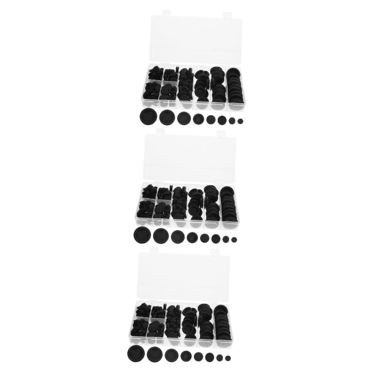 850 Pcs Guard Coil Gasket for Wiring Rubber Grommet Assortment Rubber Hole Plugs Rubber Ring Sealing Gasket Washer Electrical Wire Gasket Assortment Rubber Hole Grommet Ring