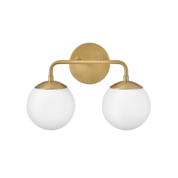 85002LCB Lark Julep - 2 Light Bath Vanity In Modern Style-10 Inches Tall and 15 Inches Wide-Lacquered Brass Finish