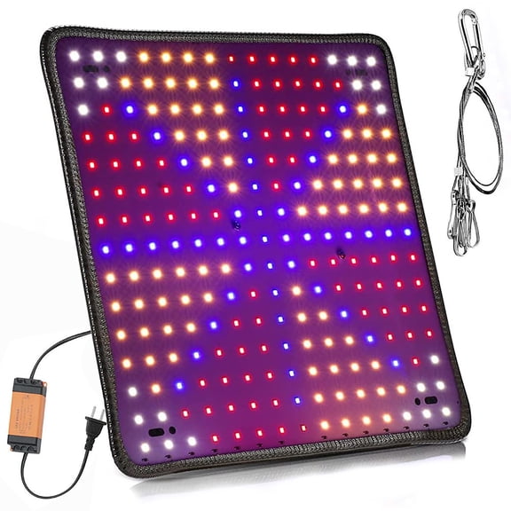 8500W LED Grow Light Panel, 225 LED Full Spectrum Indoor Plant Light for Veg Flower, High Efficiency Coverage up to 32.5 sq ft, with Hanger & Timer