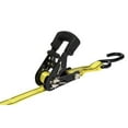 thumbnail image 1 of 85084 16 ft. L x 1500 lbs Double J Polyester Standard Tie Down Hooks, Black & Yellow, 1 of 1