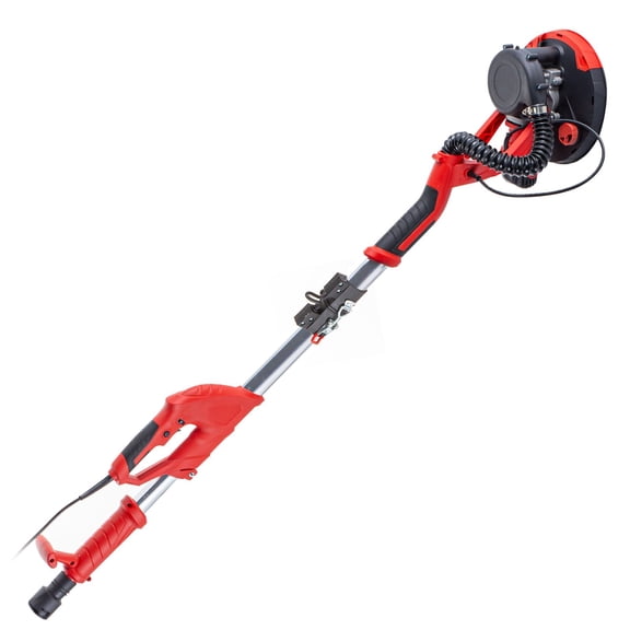 850W Drywall Sander Variable Speed 800-1750 RPM, Foldable Wall Sander with Telescopic Handle, Vacuum Dust Bag & 6 Sanding Pads, Electric Sheetrock Sander for Ceiling, Plaster