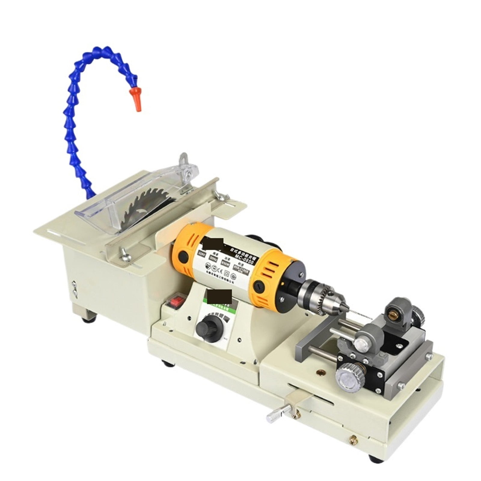 850W Jade Polishing Machine, 5 IN 1 Mini Table Saw Desktop Polishing Machine, DIY Woodworking Jewelry Bench Grinder Polisher ,Powerhouse Performance