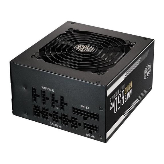 850W V2 80 Plus Gold Efficiency Power Supply - Quiet HDB Fan - 2 EPS Connectors - High Temperature Resilience