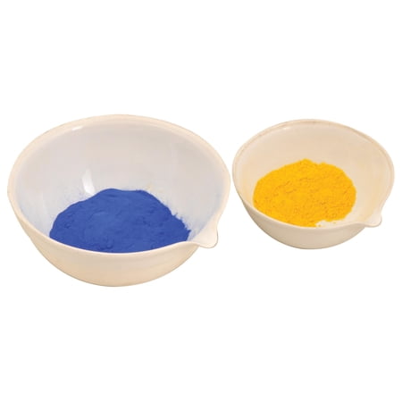 850mL capacity, Round Evaporating Dish with Spout - Porcelain - 6" Outer Diameter, 2.6" Tall