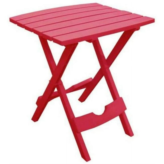 8510263734 Quick Fold Side Table, Cherry Red