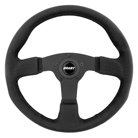 8511 3-Spoke GT Rally Design Gripper Series Steering Wheel with Black Vinyl Grip