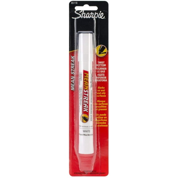Rubbermaid Mean Streak Permanent Marker - White