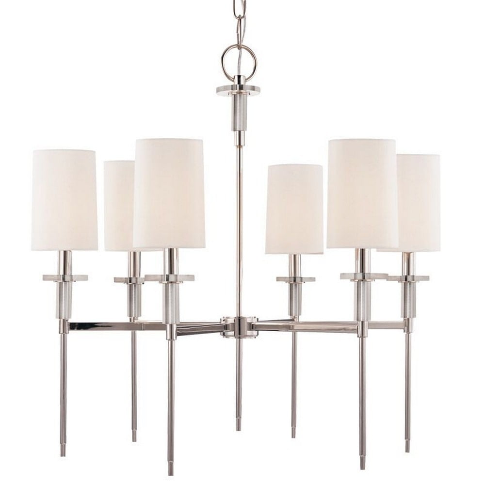 Hudson Valley Lighting Basking Ridge 2-Light Bath Vanity Fixture - Polished Nickel, 6.5" Tall