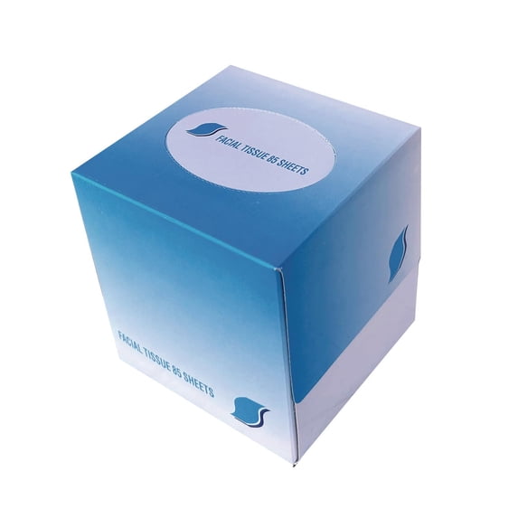 852D Facial Tissue Cube Box, 2-Ply, White, 85 Sheets/Box, 85 per Box (Case of 36 Boxes)
