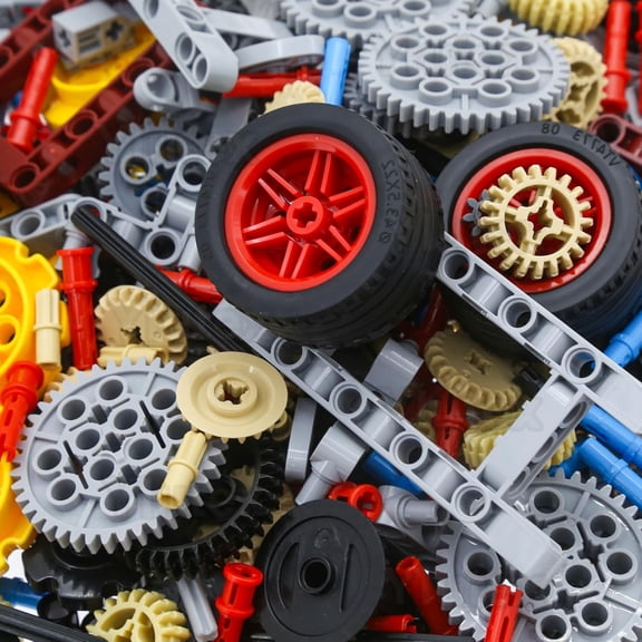 Ylutex Technic Parts Set, 852 Pieces, Compatible with Lego-Technic, MOC Building, Gears, Axle, Pin, Connector, Shock Absorber