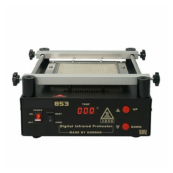 853 Anti-static Preheating Station Digital Display Button Setting Temperature Desoldering Station 12 * 12cmheating Plate ,Easy Operation