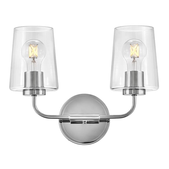 853452CM-CL Lark Kline - 24W 2 LED Small Bath Vanity-11 Inches Tall and 14.25 Inches Wide-Chrome Finish