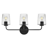 853453BK-CL Lark Kline - 36W 3 LED Medium Bath Vanity-11 Inches Tall and 23.75 Inches Wide-Black Finish