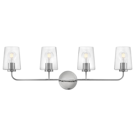 853454CM-CL Lark Kline - 48W 4 LED Large Bath Vanity-11 Inches Tall and 33 Inches Wide-Chrome Finish