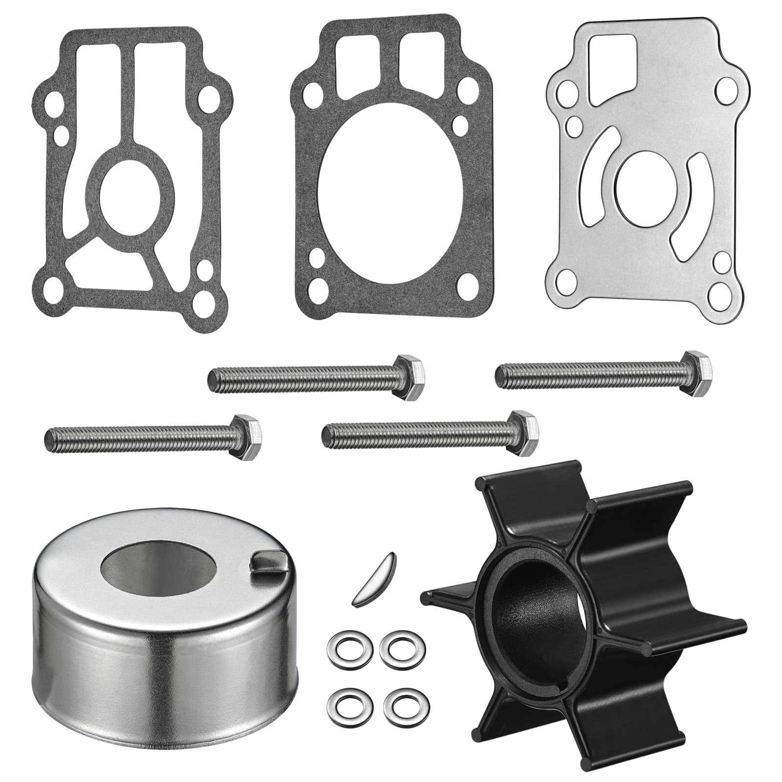 SPEEDWOW Water Pump Impeller Repair Kit, 853792A07 Water Pump Impeller Repair Kit for Mercury and Mariner 25-30 Hp 4-Stroke Outboards Replaces 853792A07
