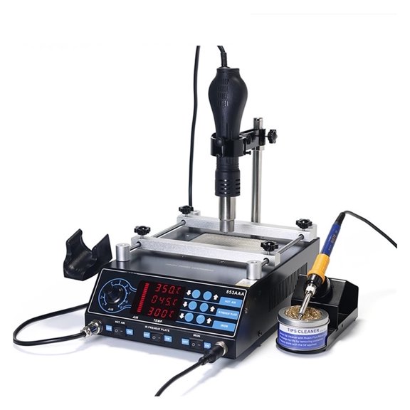 853AAA Soldering Hot Air Soldering Station DIY Digital Rework Station Phone Repair BGA SMD Solder Tool Wel ,High Temperature Resistant