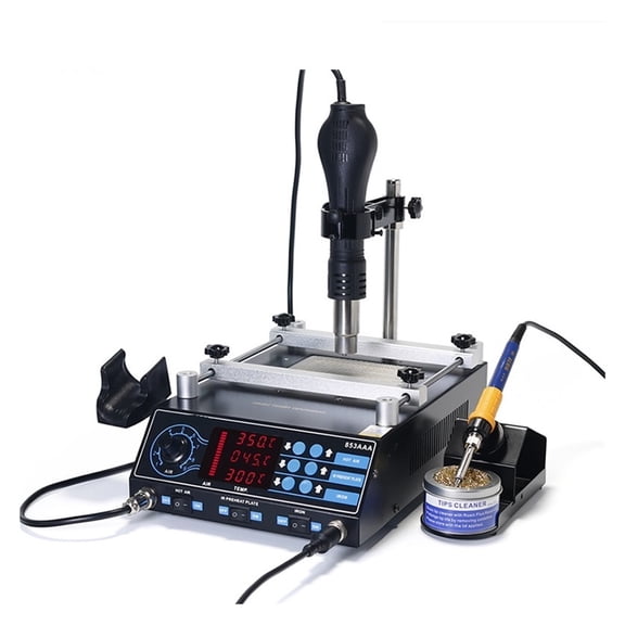853AAA Soldering Hot Air Soldering Station DIY Digital Rework Station Phone Repair BGA SMD Solder Tool Wel ,Fast Heating